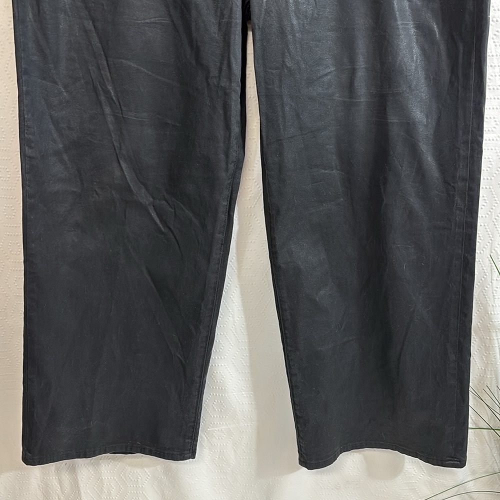 Hudson high rise wide leg crop ankle Jean by Hudson jeans coated - Picture 5 of 11